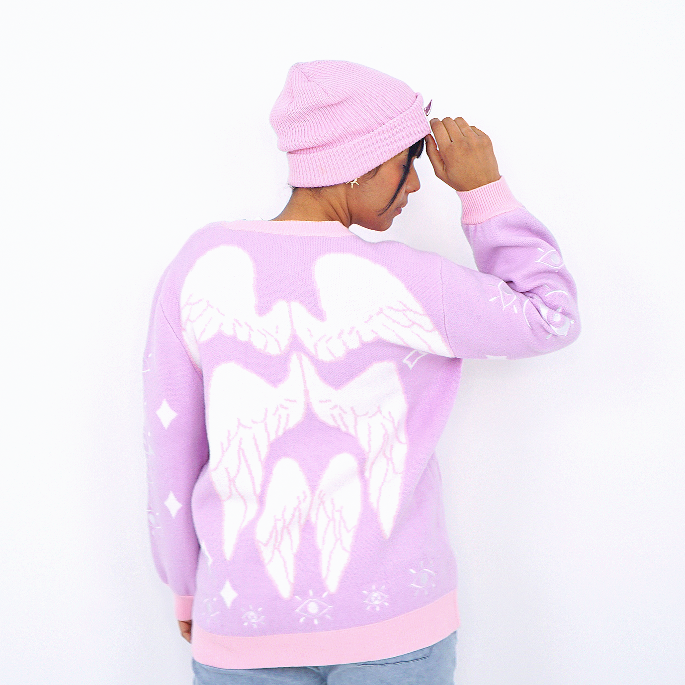 Pastel Seraphim Winged Cardigan