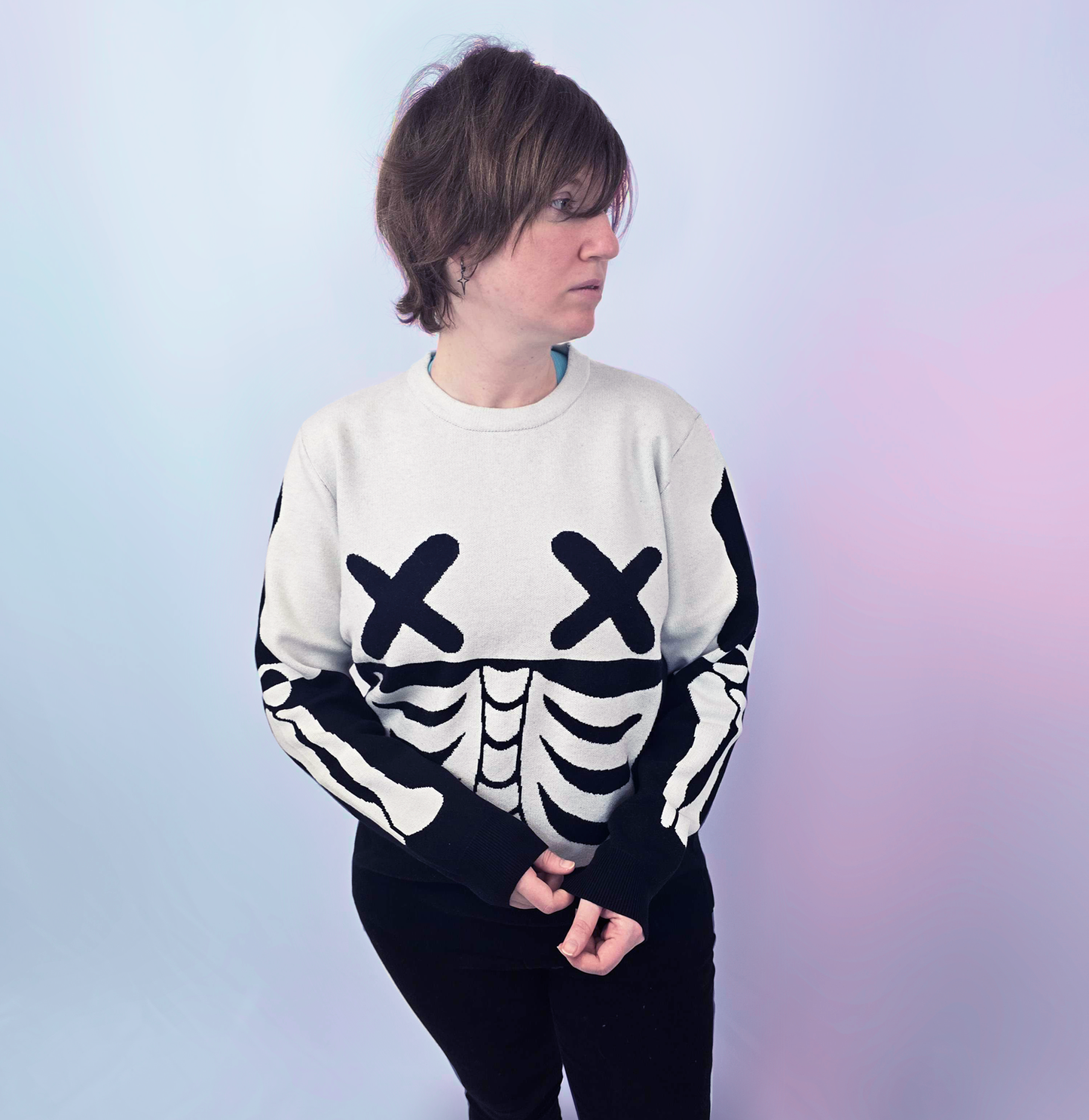 Skeleton Knit Sweater