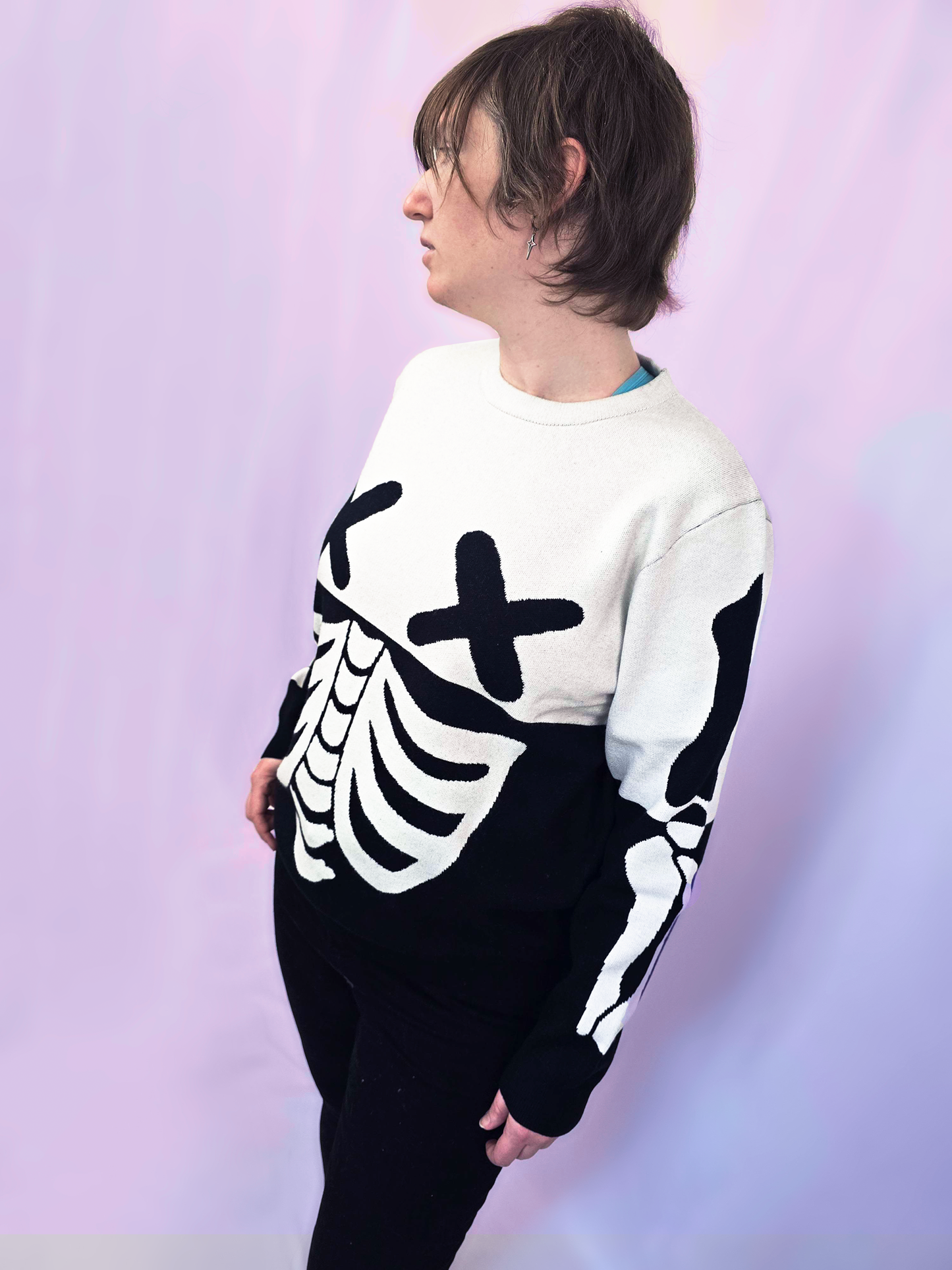 Skeleton Knit Sweater