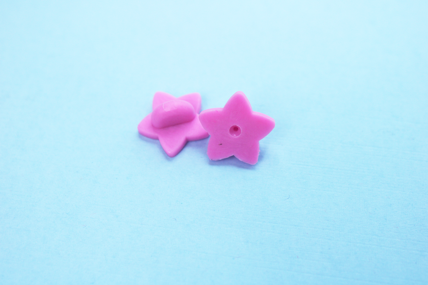 Pink Rubber Star Pin Backing