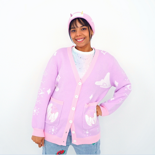 Pastel Seraphim Winged Cardigan