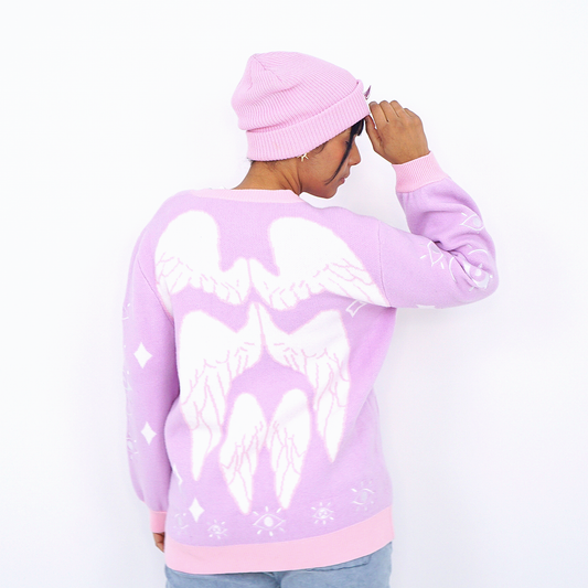 Pastel Seraphim Winged Cardigan
