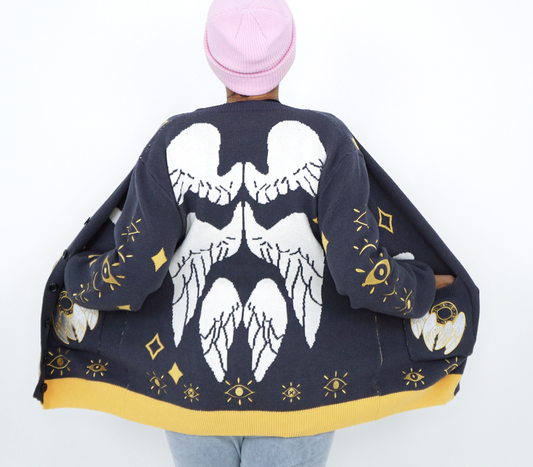 Seraphim Winged Cardigan | Gold Variant
