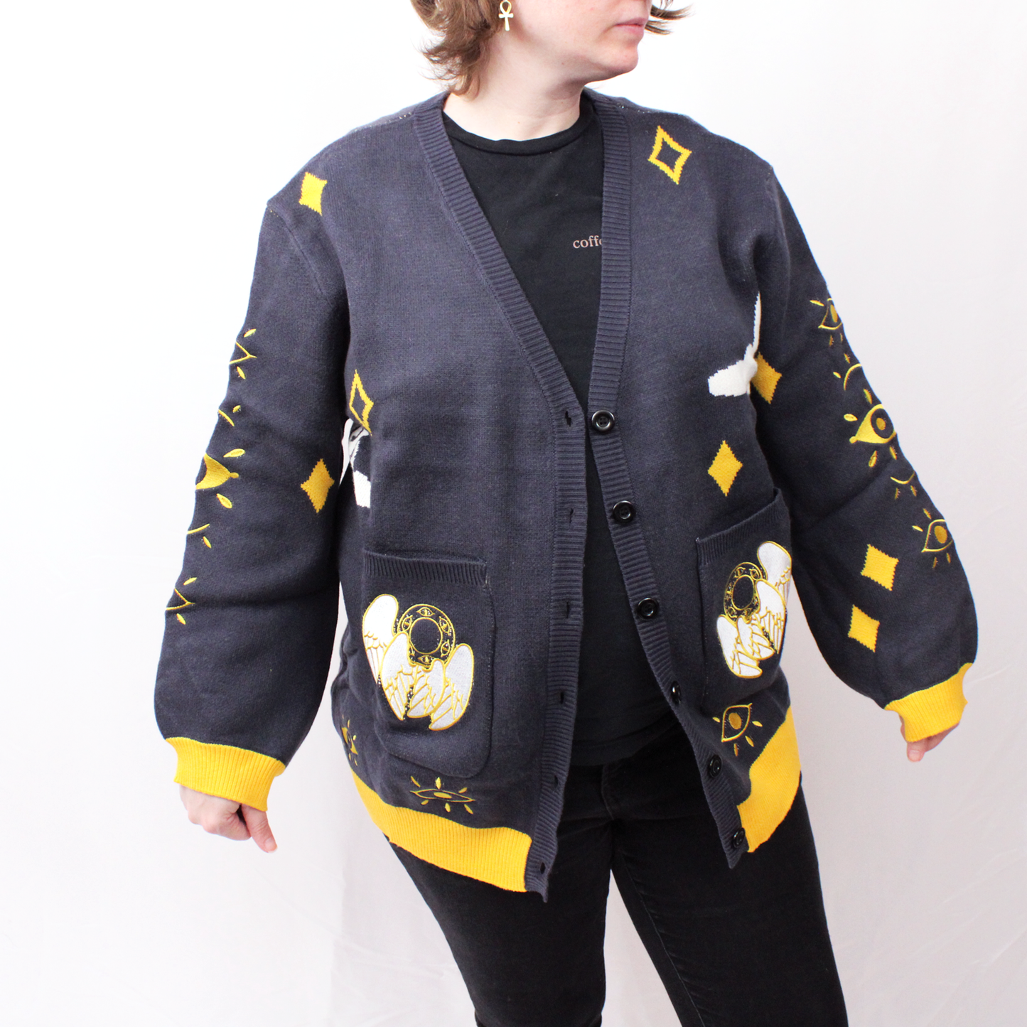 Seraphim Winged Cardigan | Gold Variant